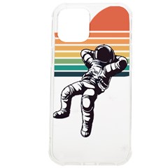 Funny Astronaut In Space T- Shirt Astronaut Relaxing In The Stars T- Shirt Iphone 12 Pro Max Tpu Uv Print Case