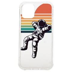 Funny Astronaut In Space T- Shirt Astronaut Relaxing In The Stars T- Shirt Iphone 12 Mini Tpu Uv Print Case	