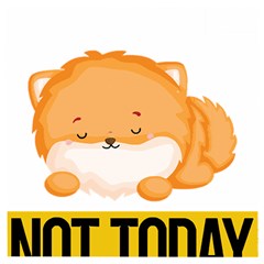 Pomeranian T-shirtnope Not Today Pomeranian 31 T-shirt Wooden Puzzle Square by EnriqueJohnson