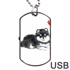 Pomeranian T-shirtsteal Your Heart Pomeranian 52 T-shirt Dog Tag Usb Flash (two Sides) by EnriqueJohnson