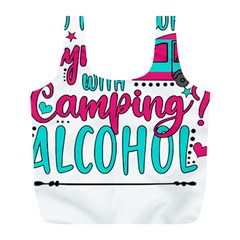 Funny Camping Sayings T- Shirt You Know What Rhymes With Camping  Alcohol T- Shirt Full Print Recycle Bag (l)