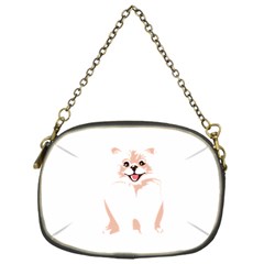 Pomeranian T-shirtwhite Look Calm Pomeranian 34 T-shirt Chain Purse (one Side) by EnriqueJohnson