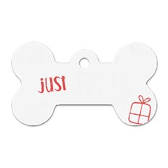 Funny Christmas Quote T- Shirt Sorry Santa Naughty Just Feels Too Nice Funny Christmas Quote T- Shir Dog Tag Bone (two Sides) by ZUXUMI