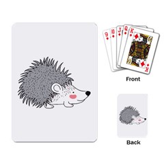 Porcupine T-shirtwhite Look Calm Porcupine 03 T-shirt Playing Cards Single Design (rectangle) by EnriqueJohnson