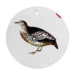 Quail T-shirtsteal Your Heart Quail 02 T-shirt Round Ornament (two Sides) by EnriqueJohnson