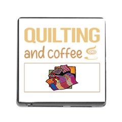 Quilting T-shirtif It Involves Coffee Quilting Quilt Quilter T-shirt Memory Card Reader (Square 5 Slot)