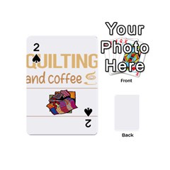 Quilting T-shirtif It Involves Coffee Quilting Quilt Quilter T-shirt Playing Cards 54 Designs (mini) by EnriqueJohnson