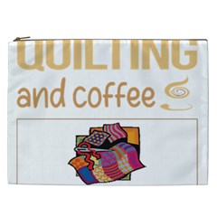 Quilting T-shirtif It Involves Coffee Quilting Quilt Quilter T-shirt Cosmetic Bag (XXL)