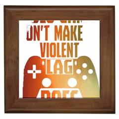 Gaming Controller Quote T- Shirt A Gaming Controller Quote Video Games T- Shirt (1) Framed Tile