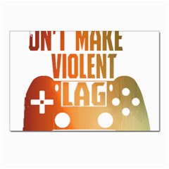 Gaming Controller Quote T- Shirt A Gaming Controller Quote Video Games T- Shirt (1) Postcard 4 x 6  (Pkg of 10)