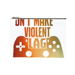 Gaming Controller Quote T- Shirt A Gaming Controller Quote Video Games T- Shirt (1) Cosmetic Bag (Large)