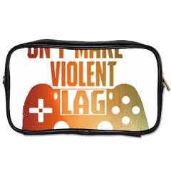 Gaming Controller Quote T- Shirt A Gaming Controller Quote Video Games T- Shirt (1) Toiletries Bag (one Side) by ZUXUMI