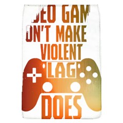 Gaming Controller Quote T- Shirt A Gaming Controller Quote Video Games T- Shirt (1) Removable Flap Cover (L)