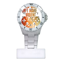 Gaming Controller Quote T- Shirt A Gaming Controller Quote Video Games T- Shirt (1) Plastic Nurses Watch