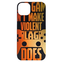 Gaming Controller Quote T- Shirt A Gaming Controller Quote Video Games T- Shirt (1) iPhone 14 Plus Black UV Print Case