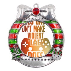 Gaming Controller Quote T- Shirt A Gaming Controller Quote Video Games T- Shirt (1) Metal X Mas Ribbon With Red Crystal Round Ornament