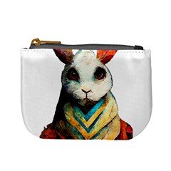 Rabbit T-shirtrabbit Watercolor Painting #rabbit T-shirt (2) Mini Coin Purse