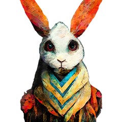 Rabbit T-shirtrabbit Watercolor Painting #rabbit T-shirt (2) Play Mat (rectangle)
