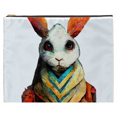 Rabbit T-shirtrabbit Watercolor Painting #rabbit T-shirt (2) Cosmetic Bag (xxxl) by EnriqueJohnson