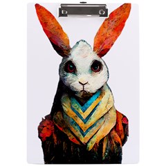 Rabbit T-shirtrabbit Watercolor Painting #rabbit T-shirt (2) A4 Acrylic Clipboard