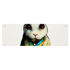 Rabbit T-shirtrabbit Watercolor Painting #rabbit T-shirt (2) Banner and Sign 6  x 2 