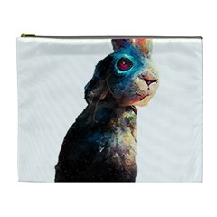 Rabbit T-shirtrabbit Watercolor Painting #rabbit T-shirt (3) Cosmetic Bag (xl)