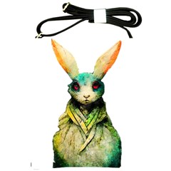 Rabbit T-shirtrabbit Watercolor Painting #rabbit T-shirt (5) Shoulder Sling Bag