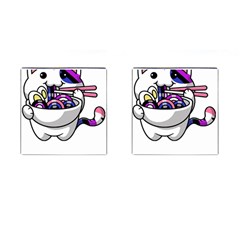 Genderfluid T- Shirt Genderfluid Pride Kawaii Car Ramen Noodles Genderfluid Flag T- Shirt Cufflinks (square) by ZUXUMI