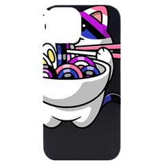 Genderfluid T- Shirt Genderfluid Pride Kawaii Car Ramen Noodles Genderfluid Flag T- Shirt Iphone 14 Black Uv Print Case by ZUXUMI