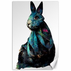 Rabbit T-shirtrabbit Watercolor Painting #rabbit T-shirt Canvas 24  X 36  by EnriqueJohnson