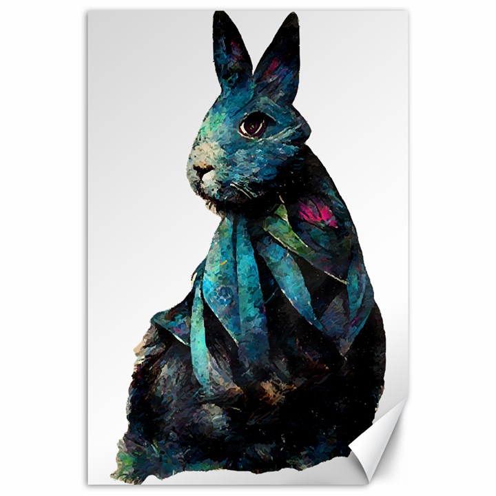 Rabbit T-shirtrabbit Watercolor Painting #rabbit T-shirt Canvas 20  x 30 