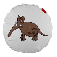 Aardvark  Shirt Steal Your Heart Aardvark 02  Shirt4 Large 18  Premium Flano Round Cushions