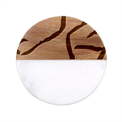 Abstract Art Sport Ace Tennis  Shirt Abstract - Art - Sport - Ace - Tennis  Shirt5 Classic Marble Wood Coaster (round)  by EnriqueJohnson