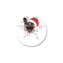 German Shepherd T- Shirt German Shepherd Merry Christmas T- Shirt (3) Golf Ball Marker (10 Pack) by ZUXUMI