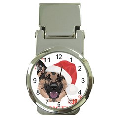 German Shepherd T- Shirt German Shepherd Merry Christmas T- Shirt (4) Money Clip Watches