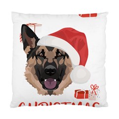 German Shepherd T- Shirt German Shepherd Merry Christmas T- Shirt (4) Standard Cushion Case (two Sides)