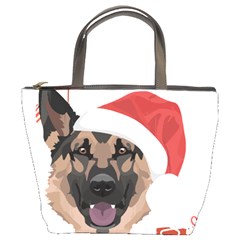 German Shepherd T- Shirt German Shepherd Merry Christmas T- Shirt (4) Bucket Bag