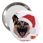 German Shepherd T- Shirt German Shepherd Merry Christmas T- Shirt (4) 3  Handbag Mirrors Front