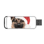 German Shepherd T- Shirt German Shepherd Merry Christmas T- Shirt (4) Portable USB Flash (Two Sides) Front