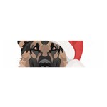 German Shepherd T- Shirt German Shepherd Merry Christmas T- Shirt (4) Oblong Satin Scarf (16  x 60 ) Front