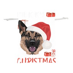 German Shepherd T- Shirt German Shepherd Merry Christmas T- Shirt (4) Lightweight Drawstring Pouch (M)