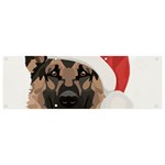 German Shepherd T- Shirt German Shepherd Merry Christmas T- Shirt (4) Banner and Sign 9  x 3  Front