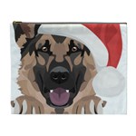 German Shepherd T- Shirt German Shepherd Merry Christmas T- Shirt (6) Cosmetic Bag (XL) Front