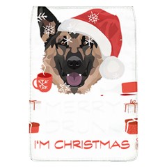 German Shepherd T- Shirt German Shepherd Merry Christmas T- Shirt Removable Flap Cover (l) by ZUXUMI