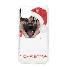 German Shepherd T- Shirt German Shepherd Merry Christmas T- Shirt Iphone 11 Tpu Uv Print Case by ZUXUMI