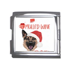 German Shepherd T- Shirt German Shepherd Mulled Wine Christmas T- Shirt Mega Link Italian Charm (18mm) by ZUXUMI