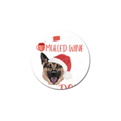 German Shepherd T- Shirt German Shepherd Mulled Wine Christmas T- Shirt Golf Ball Marker (4 Pack) by ZUXUMI