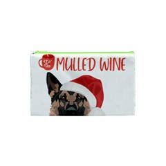 German Shepherd T- Shirt German Shepherd Mulled Wine Christmas T- Shirt Cosmetic Bag (xs) by ZUXUMI