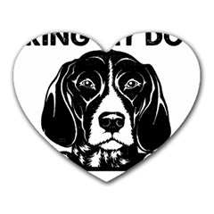 German Shorthaired Pointer Dog T- Shirt German Shorthaired Pointer Santa Christmas Tree Lights Xmas Heart Mousepad by ZUXUMI