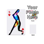 Abstract Art Sport Women Tennis  Shirt Abstract Art Sport Women Tennis  Shirt15 Playing Cards 54 Designs (Mini) Front - Heart5